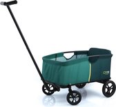Bol.com Bolderwagen Eco Light Stabiel met Zitkussen voor 1 Kind Inklapbaar - Belastbaar tot 50 kg - Groen Grote handwagen aanbieding