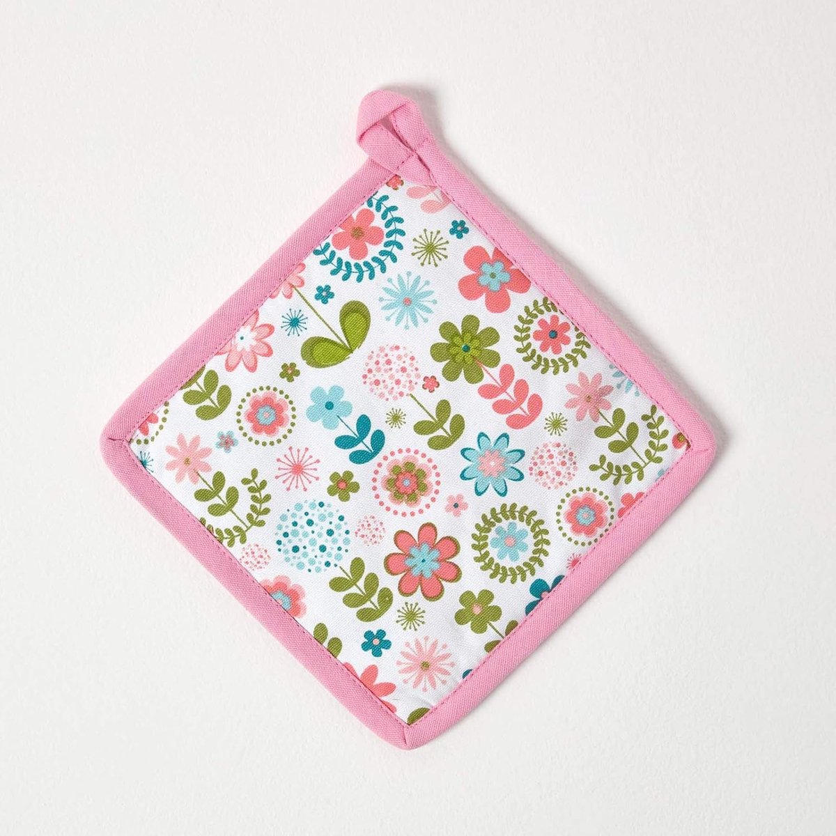 Homescapes pannenlap onderzetter retro bloemen