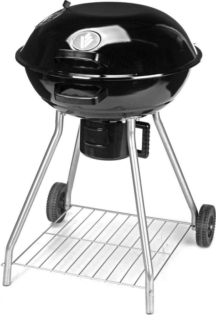 ProGarden Barbecuegrill op wielen zwart