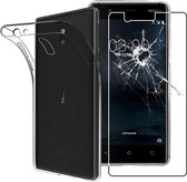 ebestStar - Hoes voor Nokia Nokia 3, Back Cover, Beschermhoes anti-luchtbellen hoesje, Transparant + Gehard Glas