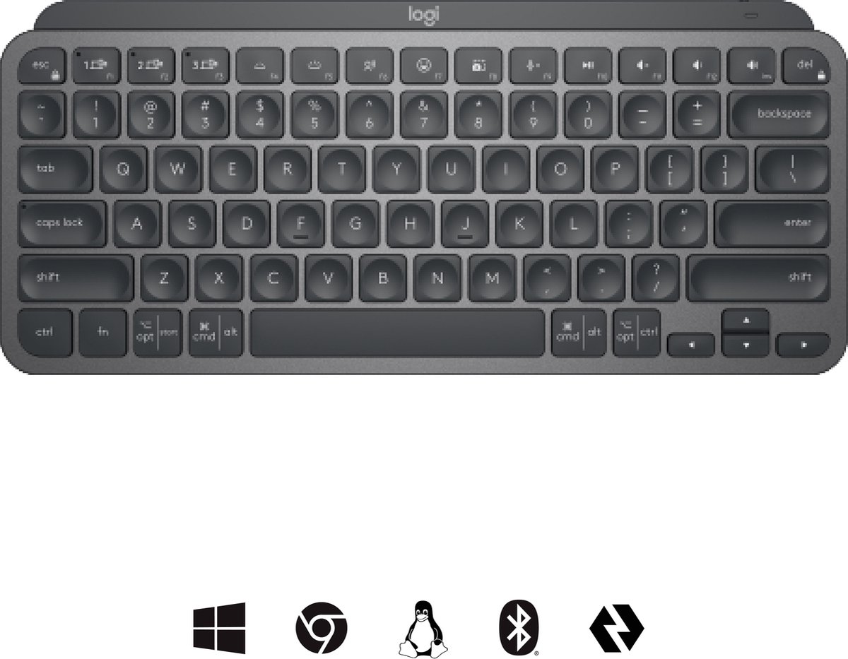 Logitech Mx Keys Mini For Business toetsenbord RF-draadloos + Bluetooth QWERTY Engels Grafiet thumbnail 2