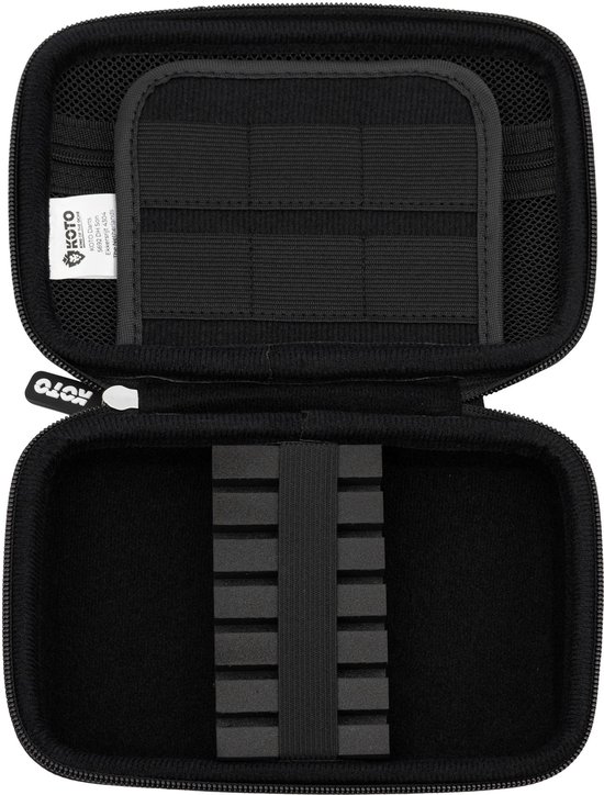 KOTO Dartwallet EVA Medium Zwart, Darttas met Ritssluiting, Dartetui met KOTO Darts-logo, Dart Hoes, dartkoffer, dartwallet van KOTO — afbeelding 2