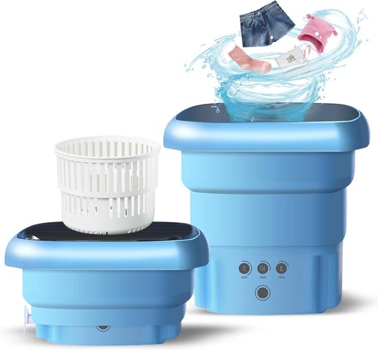 Mini Machine Laver Mini Machine à Laver Portable 12L - 3 Modes De Nettoyage, Panier Essorage Amovible - Pour Appartement, Dortoir Machine à Laver Appartement
