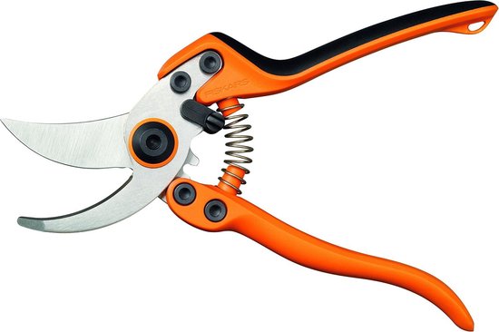 Bypass snoeischaar voor jong hout - hoogwaardig staal - lengte 21 cm - zwart oranje van Fiskars — afbeelding 4