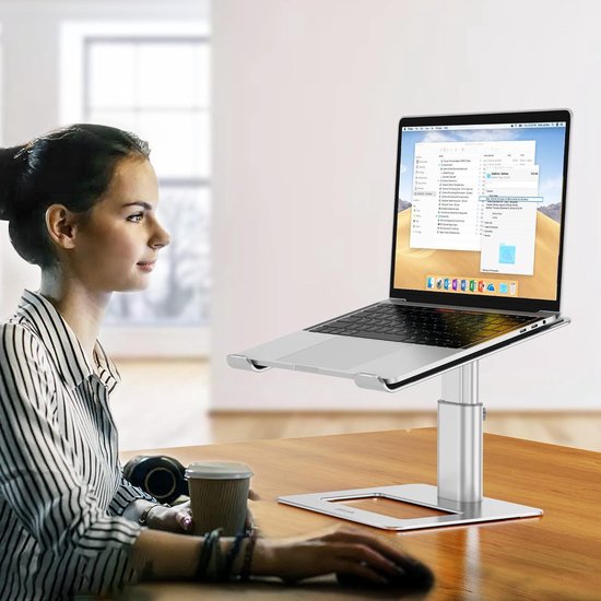 Support de bureau portable pour MacBook Curve Flex noir