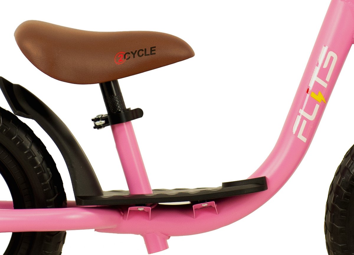 2Cycle Loopfiets - Balance Bike - Jongens en Meisjes - Loopfiets 2 Jaar - Buitenspeelgoed - Mat-Roze — afbeelding 5