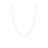 Lucardi - Chaîne à maillons gourmands 9 carats taille diamant