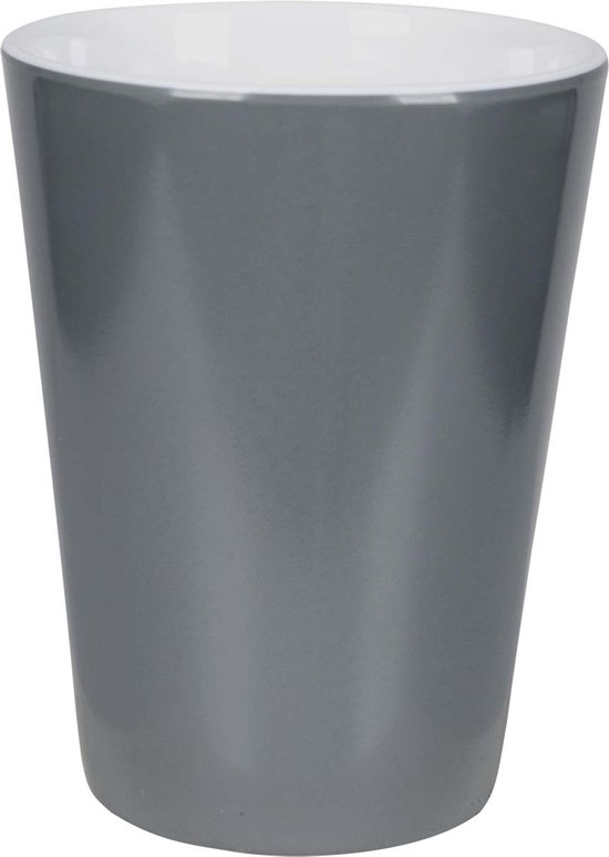 Bo-Camp - Beker - Two-Tone - Melamine - 4 Stuks - Grijs van Bo-Camp — afbeelding 2