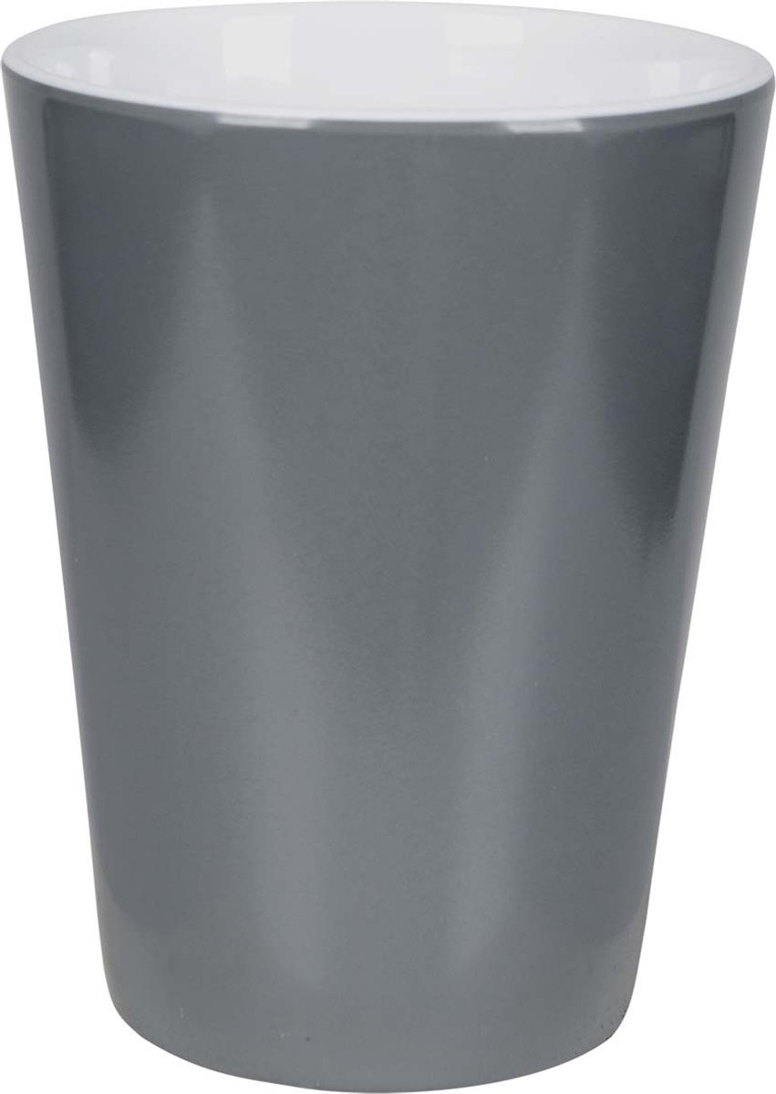 Bo-Camp Beker Two-Tone Melamine 4 Stuks Grijs