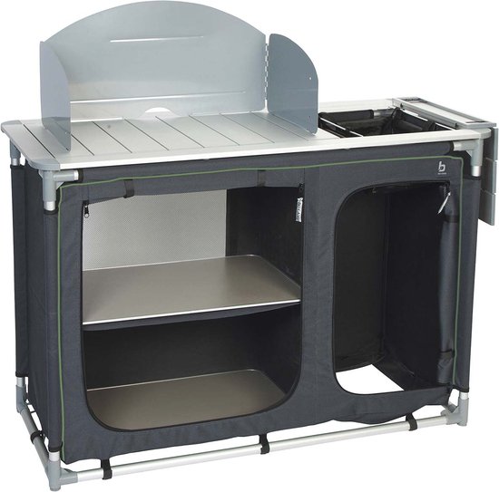 Bo-Camp kookeiland deluxe – met wasbak – 117x50x80 cm