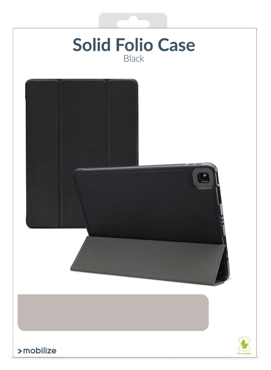 Mobilize Tablethoes geschikt voor Apple iPad Air 13 Inch (2024) Hoes | Mobilize Solid Folio Bookcase - Zwart