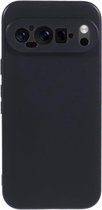Coque Zwart en TPU adaptée à Google Pixel 9/9 Pro | Couverture verso | Poids léger | Très mince | Flexible | Doux