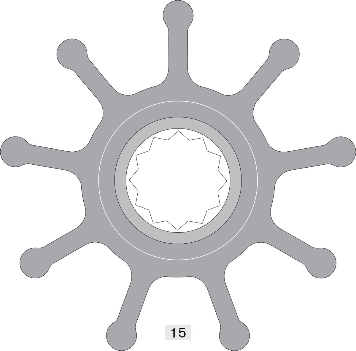Johnson Pump Impeller 1029B