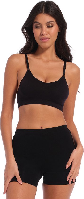 Boxer Magic à dos bas - Légèrement correcteur - Dos bas - XL - Zwart