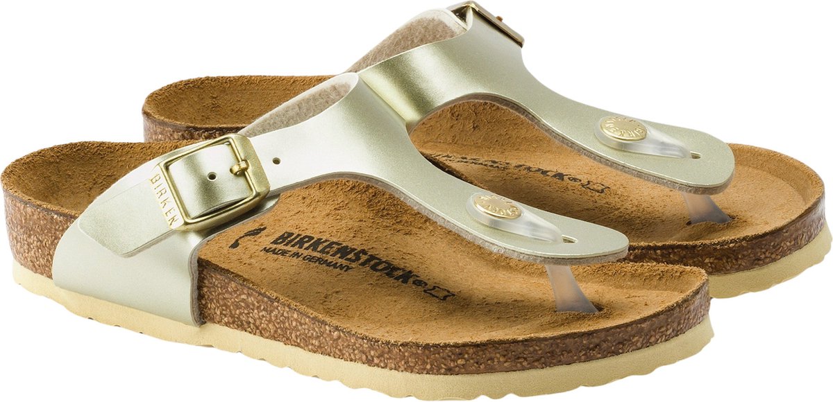Birkenstock Gizeh Electric Metallic Slippers Junior Goud