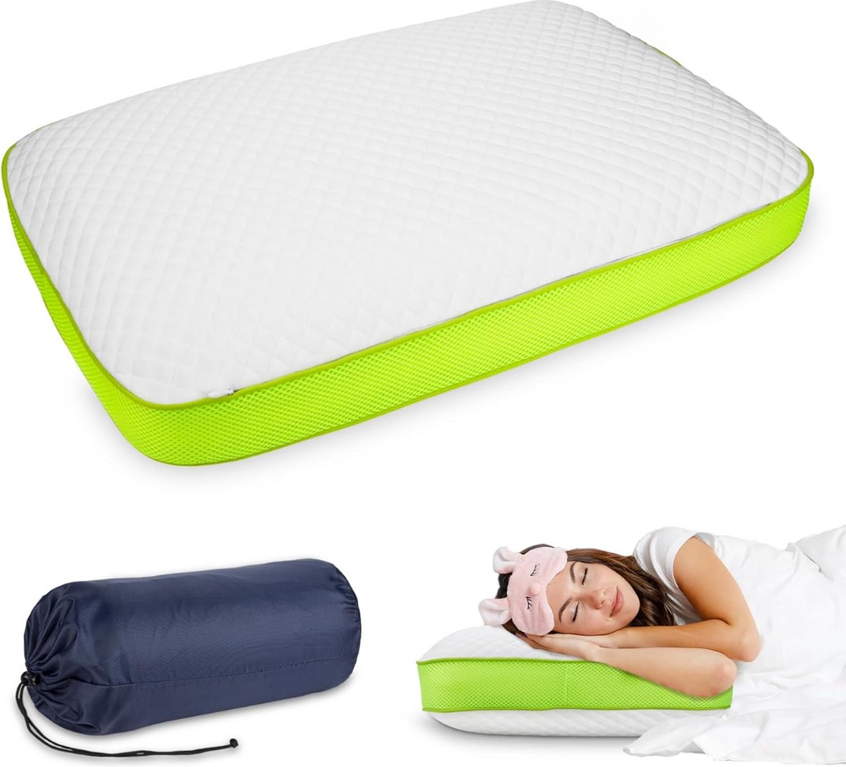 Solacis Hoofdkussen Nekklachten - Hoofdkussen - Hoofdkussen Nekpijn - Hoofdkussen Neksteun - Must have voor het slapen!