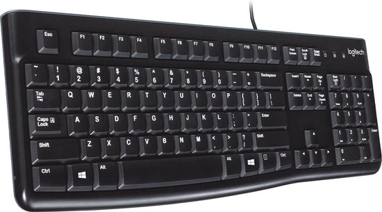 Logitech K120 - Bedraad Toetsenbord - QWERTY ISO - Zwart