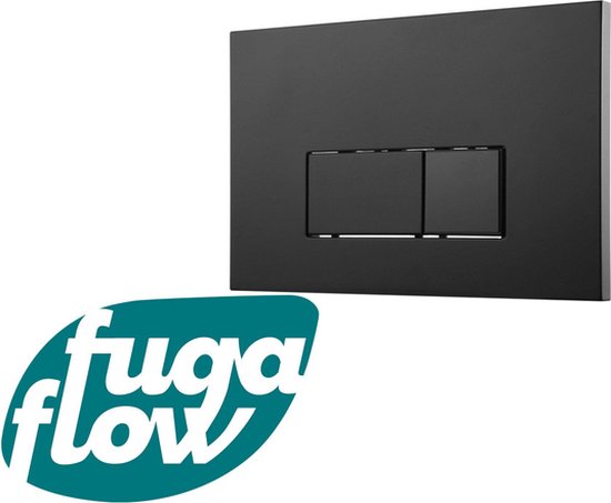 Foto: Fugaflow metal bedieningsplaat bedieningspaneel voor geberit up320 inbouwreservoir dualflush rechthoekige knoppen metaal zwart mat