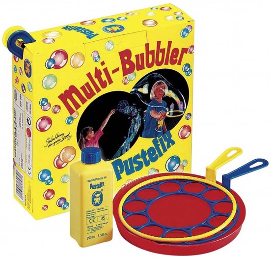 PUSTEFIX Bellenblaas - Multi-Bubbler - Met Toebehoren - En 250Ml Pustefix - 5 Jaar