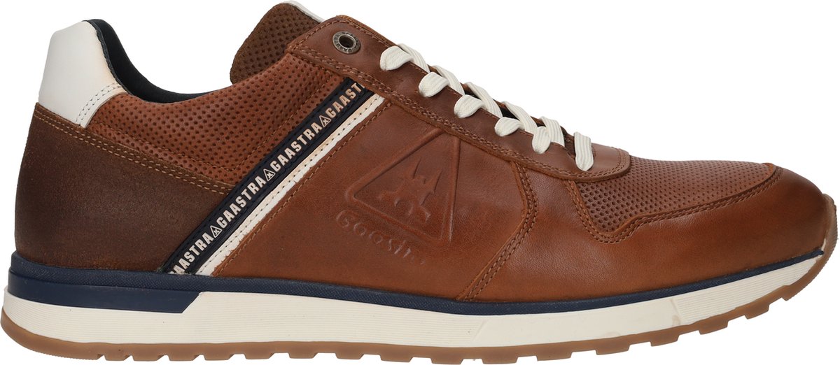 Gaastra Kevan Ctr Lage sneakers Leren Sneaker Heren Cognac Maat 43 bol