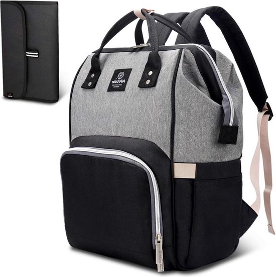 BÉABA, Luiertas, luierrugzak, grote inhoud 22 l, 13 opbergzakken, veel accessoires, maximaal comfort, waterdicht, Vancouver-tas, donkergrijs