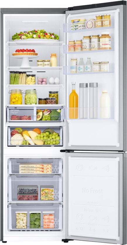 Samsung RB38C607AS9 - Koel-vriescombinatie - Zilver - RVS - Met Wi-Fi
