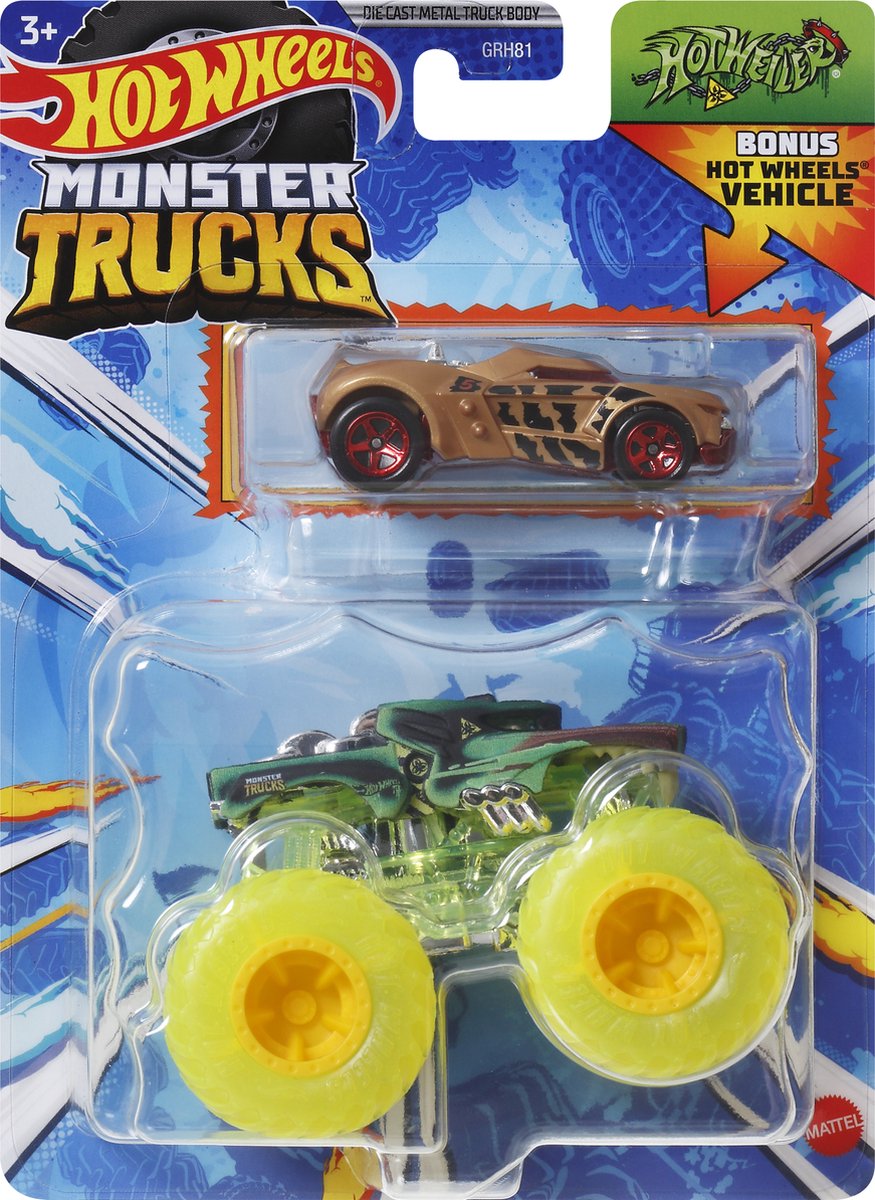 Hot Wheels Monster Trucks HOTWEILER Combo Pack