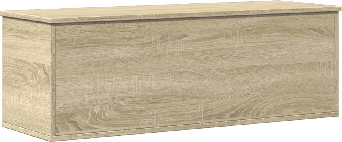 vidaXL - Opbergbox - 102x35x35 - cm - bewerkt - hout - sonoma - eikenkleurig