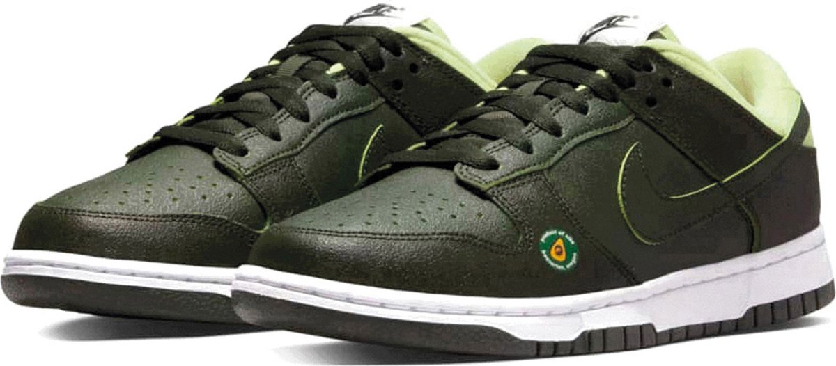 Nike Dunk Low LX Sneakers Dames Donkergroen/lichtgroen