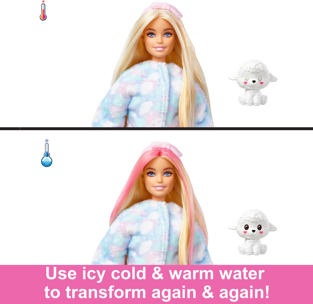 Barbie Cutie Reveal Schaap - Barbiepop — afbeelding 6
