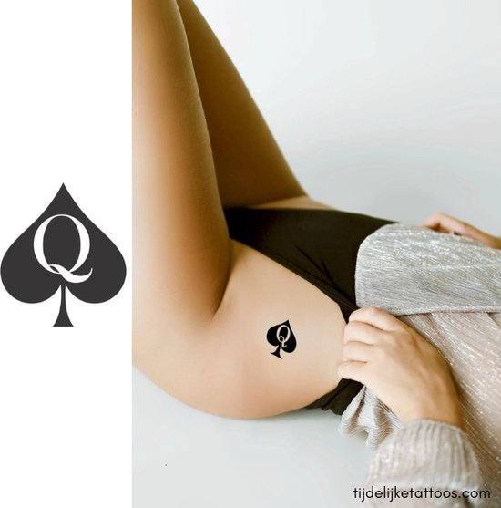 Queen of Spades - QoS tattoo - bbc - cuckold - swingers- tijdelijke