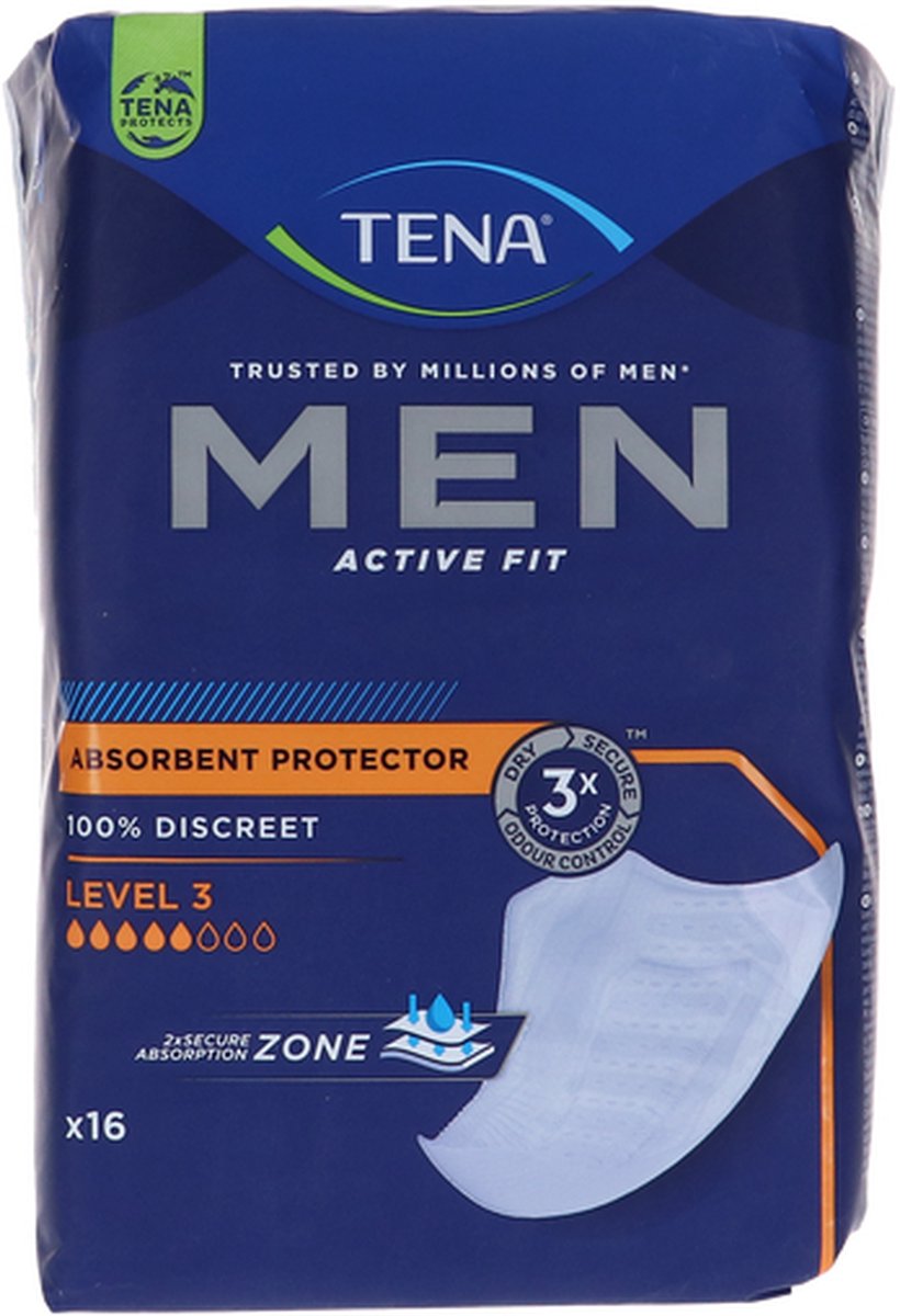 TENA Men Active Fit Level 3- 1 x 16 stuks