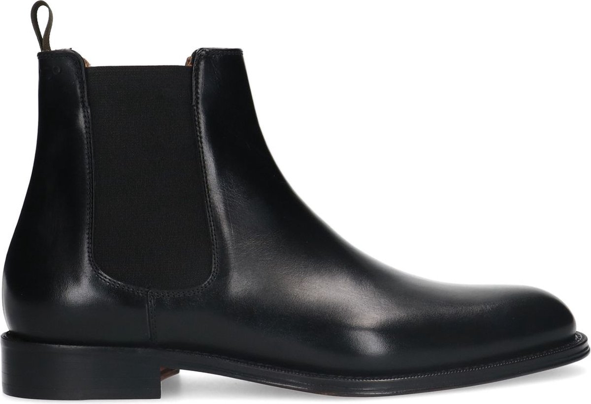 Heritage - Heren - Zwarte leren chelsea boots - Maat 42