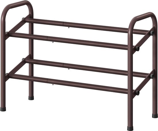 QUARKZMAN 2 stuks schoenen display standaard verstelbaar hoogte 22,5 - 32,5 cm metalen schoenen schoenenhouder standaard voor huisverkoop detailhandel