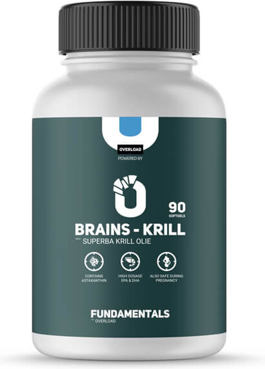 Fundamentals Omega 3 - Brains Krill Olie - Zuiver - Visolie - 90 softgels