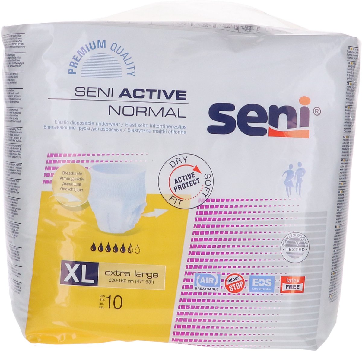 Goedkoopste Voordeelverpakking van 2 x Seni Active Normal X-Large, 10 stuks