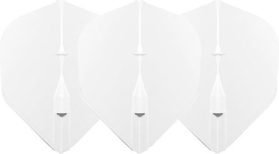 L-Style Champagne Flight EZ L3 Shape White - Dart Flights van Merkloos — afbeelding 4