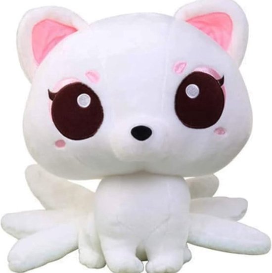 Mewaii Kawaii Knuffeldier, Schattige Aardbeikoe in Paddenstoelvorm 20 cm, Zacht Speelgoed voor