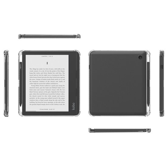 Lunso Geschikt voor Kobo Sage hoes (8 inch) - TPU Backcover - Transparant van Lunso — afbeelding 5
