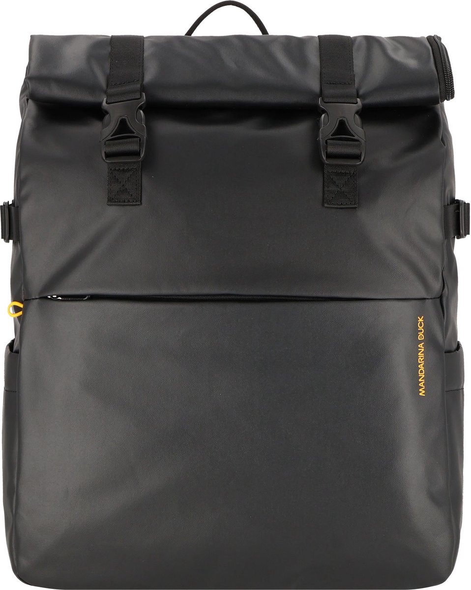 MANDARINA DUCK Laptop rugzak Rugzak met laptopvak Eco Coated Backpack Black Zwart