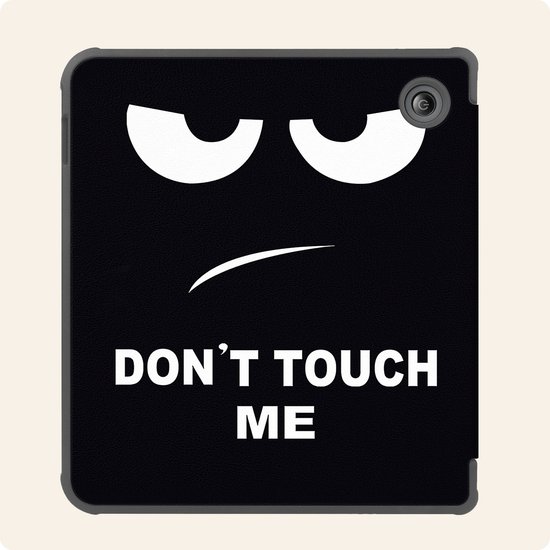 Hoesje Geschikt voor Kobo Libra Colour Hoes Book Case - Hoes Geschikt voor Kobo Libra Colour Hoesje Book Cover - Don't Touch Me van Hoesje  — afbeelding 5