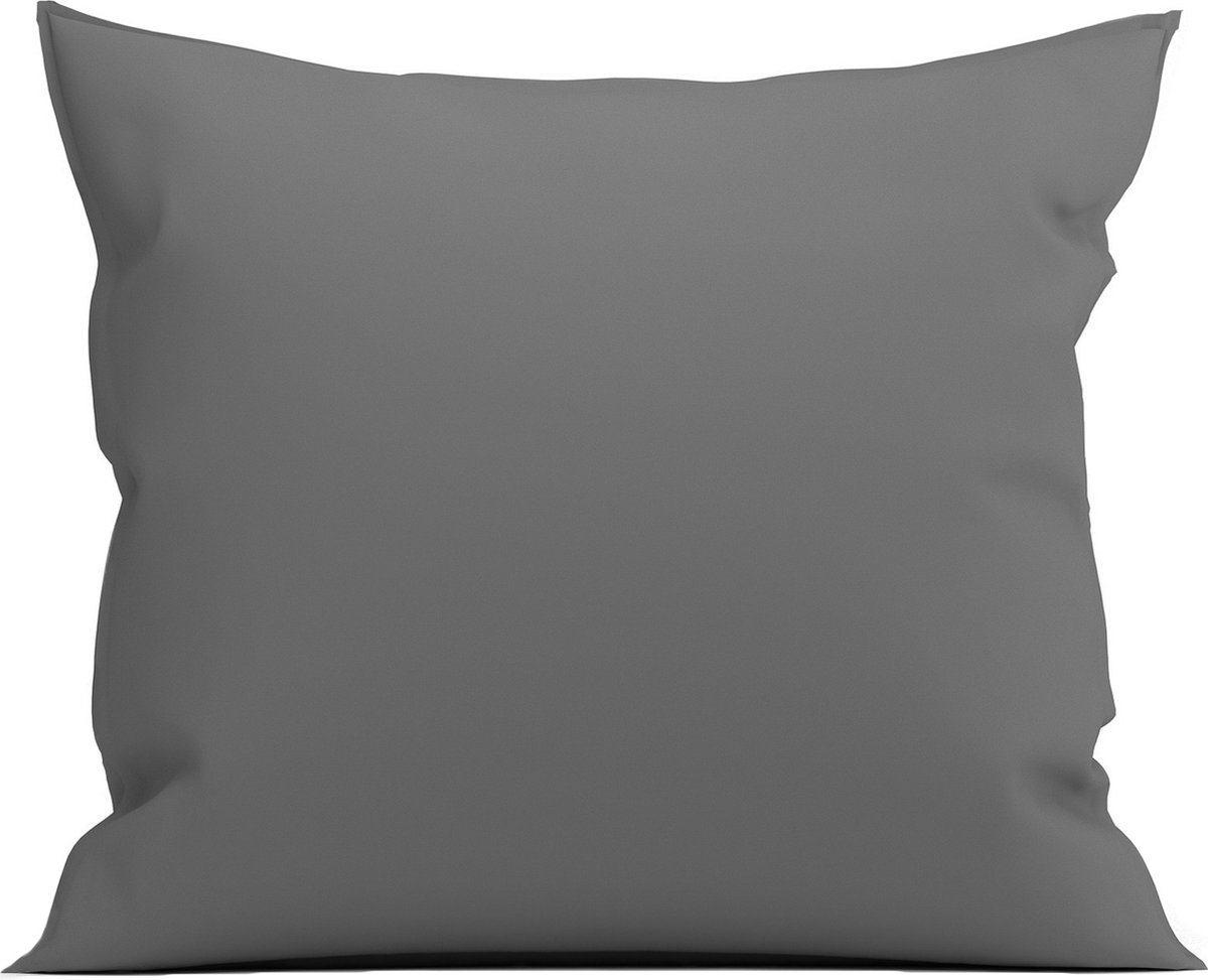 Yellow Percale Kussensloop - Grijs - 80x80cm - Grijs