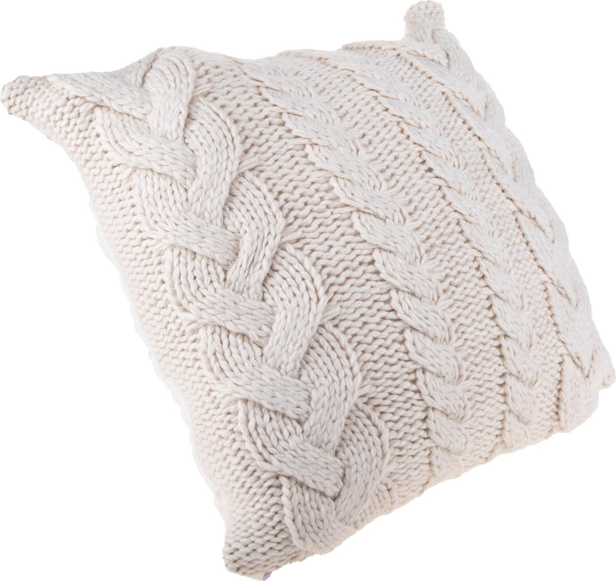 Bianchidino - Stoffen kussen beige met patroon