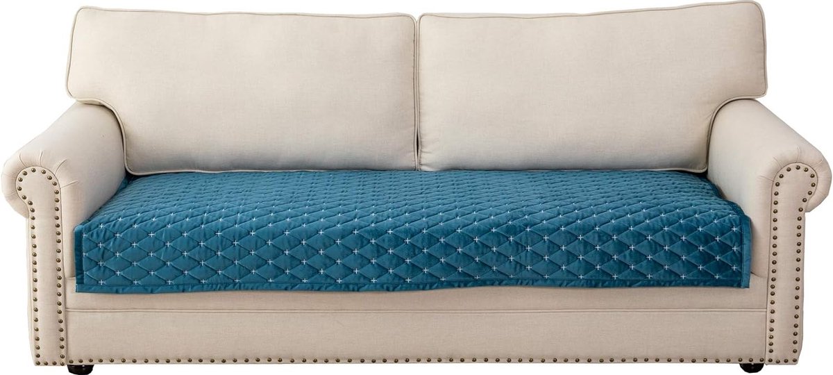 Bankhoes voor L-vormige en hoekbanken, 3-zits, antislip, beschermhoes voor honden en huisdieren, 110 x 210 cm