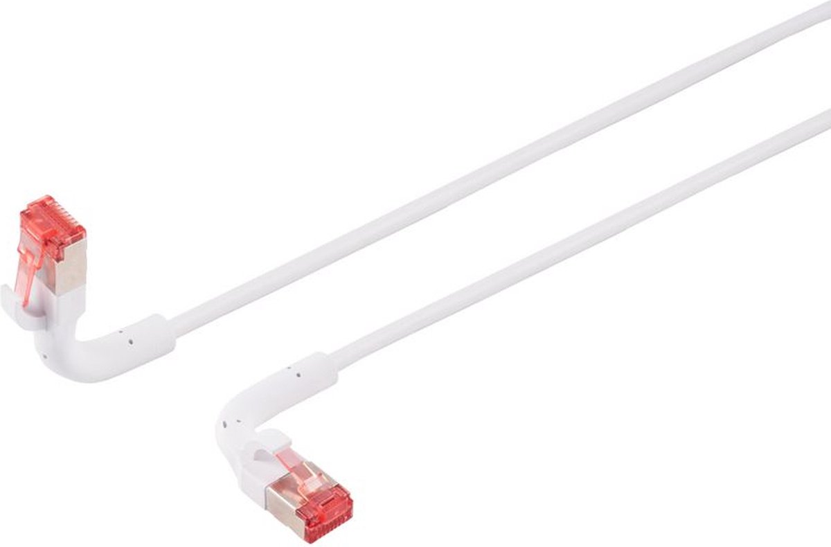 FTP CAT6A 10 Flexline Gigabit Netwerkkabel - CU - Buigbare connector - LSZH - 3 meter - Wit