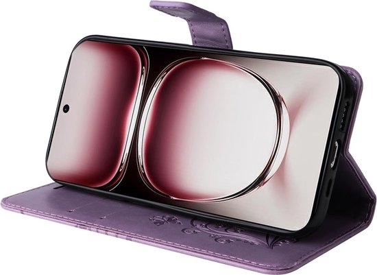 Coverup Butterfly Book Case - Convient pour la coque OPPO Reno12 Pro - Violet