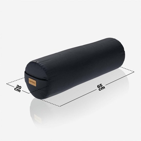 Rouleau de Yoga Gorilla Sports - Méditation - Zwart