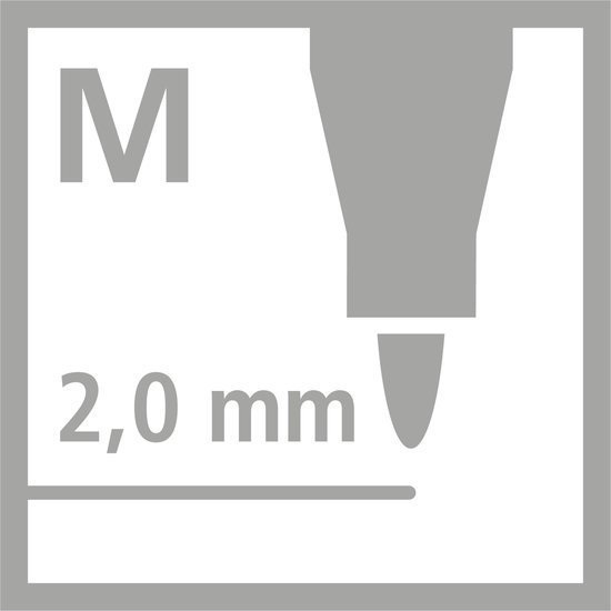 STABILO Power - Viltstift - Tot 8 Weken Zonder Dop - Etui Met 24 Kleuren