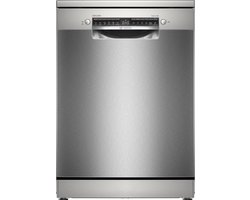 Bosch Serie 4 SMS4ELI08E, Vrijstaand, Volledige grootte (60 cm), Roestvrijstaal, Zwart, Knoppen, 1,75 m