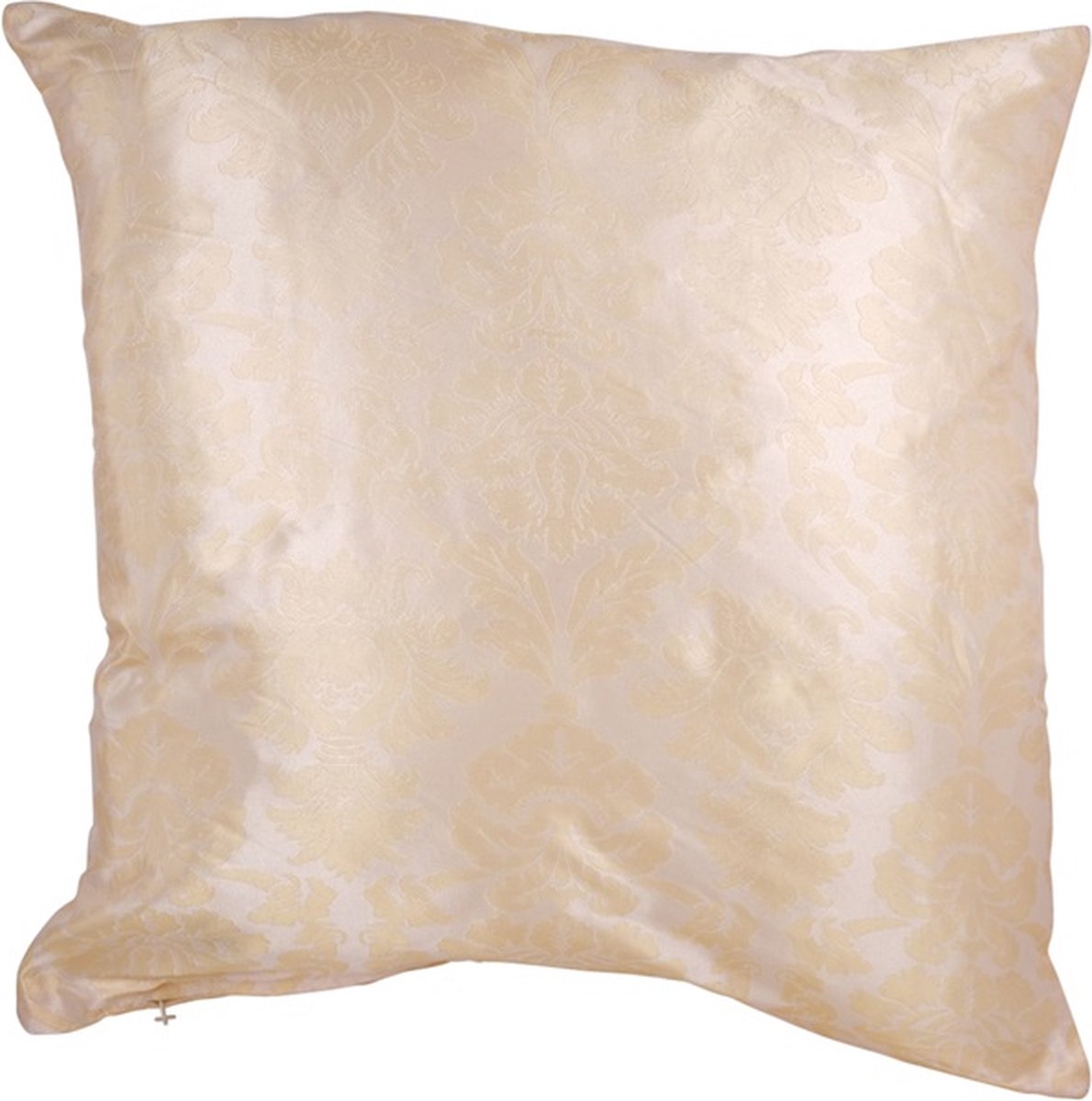 Linen & More Kussen Tafeta Damask Ivoorr | 45 X 45 | Sierkussen Voor Woonkamer Of Slaapkamer